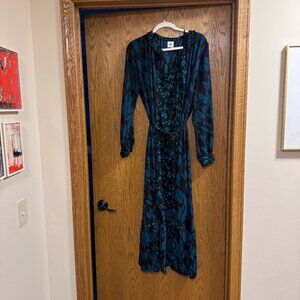 Cabi Autumn Dress black green style #4017 size Large